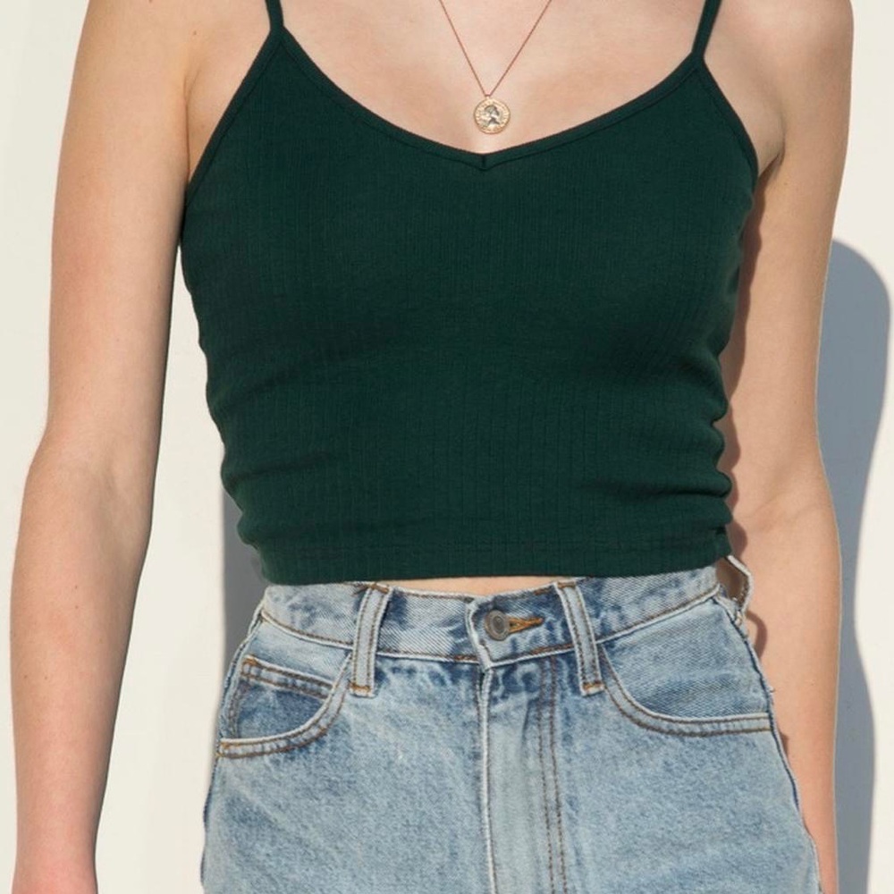 Brandy Melville Forest Green Lorene Tank Top